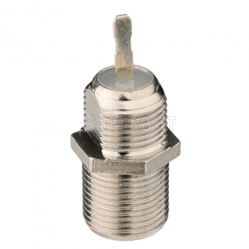 F Jack Female Connector Straight Solder