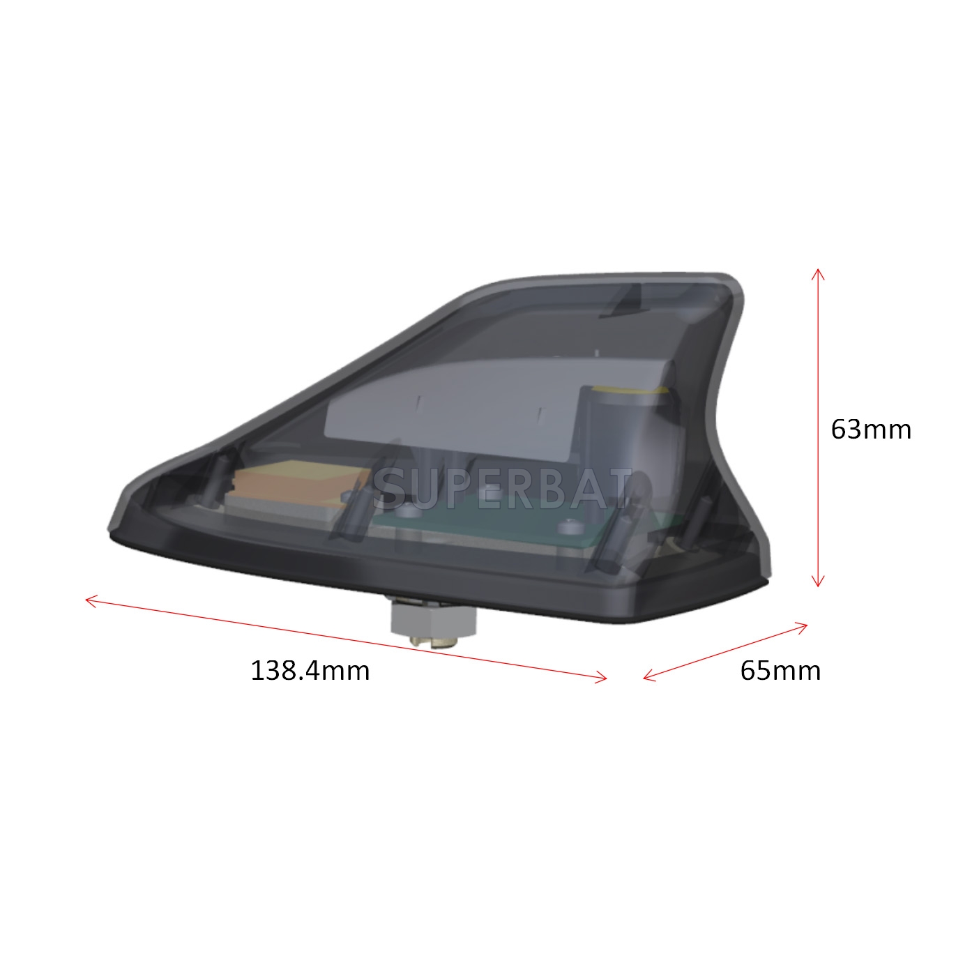 Antenne De Toit En Forme De Requin - Compatible FM/AM, GPS, GSM, Universelle, Résiste Au Lavage Auto