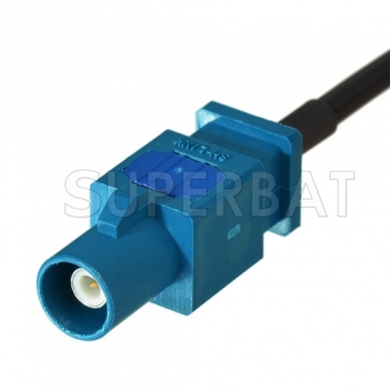 GPS antenna Extension cable Fakra Waterblue male plug to Y type 2x Fakra SMB female RG174 Telematics or Navigati