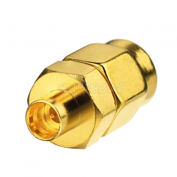 SMP Male Plug Adapter to SMA Male Plug Straight 50Ω RF Coax Adapter Connector