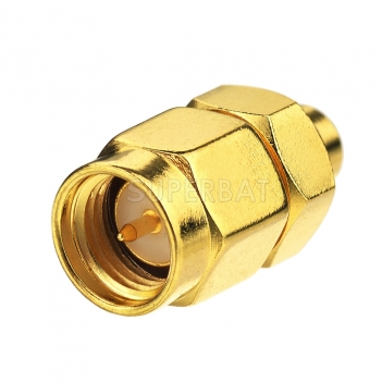 SMP Male Plug Adapter to SMA Male Plug Straight 50Ω RF Coax Adapter Connector