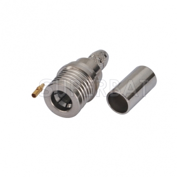 QMA Plug Male Connector  Straight Crimp LMR-195