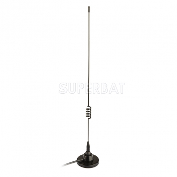 Handheld Ham Radio Scanner Antenna BNC Male 136-174MHZ 400-470MHZ Dual Band Magnetic Base Antenna for Uniden BC75XLT BC125AT