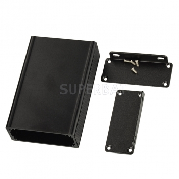 Aluminum Enclosure Case Tube with Flange 66mm*27mm*100mm（W*H*L）
