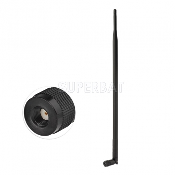 Superbat 4G LTE 9dBi 698-960MHz 1710-2700MHz RP-SMA Male Omni-directional External Antenna