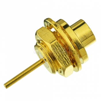 MMCX Jack Female Connector Straight Bulkhead Solder