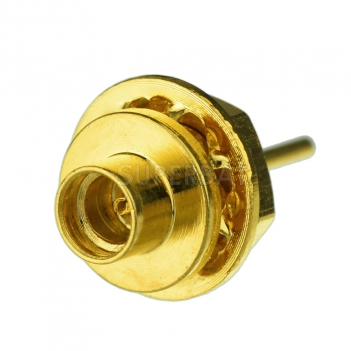 MMCX Jack Female Connector Straight Bulkhead Solder