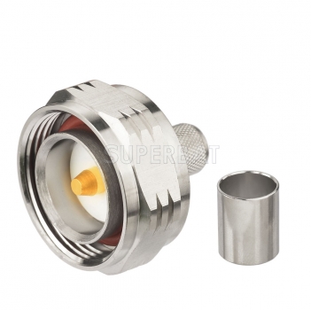 7/16 Din Crimp Plug male with O-ring RF connector for LMR400 RG8 cabl