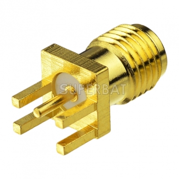 RP SMA Jack with Male pin Connector Straight Solder .062 inch End Launch