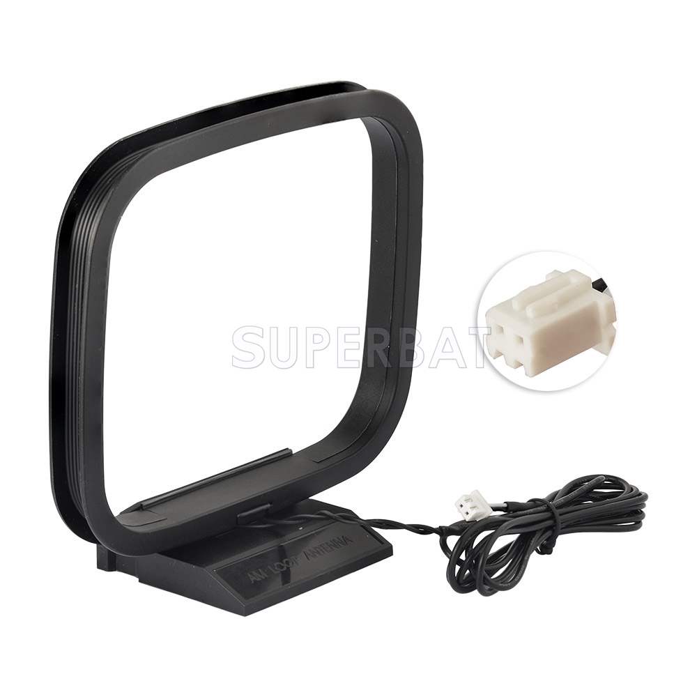 Indoor AM Antenna 2 Pin Mini Connector For Sony Philips Curtis Radio 