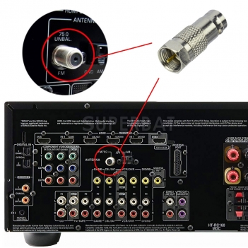 BNC to F Antenna Adapter for AM FM DAB Radio