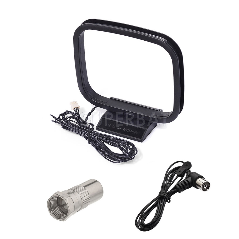 Indoor FM Antenna 75 Ohm UNBAL PAL Male Connector and 3 Pin Connector Antenna for Sony Home
