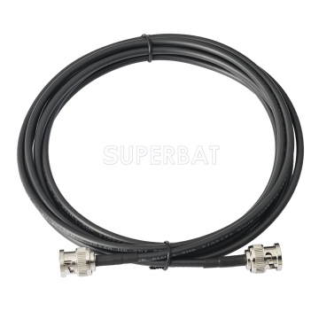 Superbat 15 feet BNC Male to BNC Male 75 Ohm 3G 6G HD SDI Vedio Camera Cable (Belden 1855A)