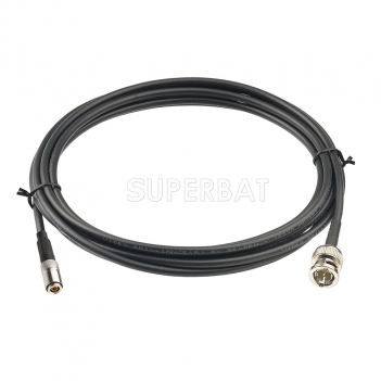 Superbat 15 feet BNC Male to DIN 1.0/2.3 Plug 75 Ohm 3G 6G HD SDI Vedio Camera Cable (Belden 1855A)