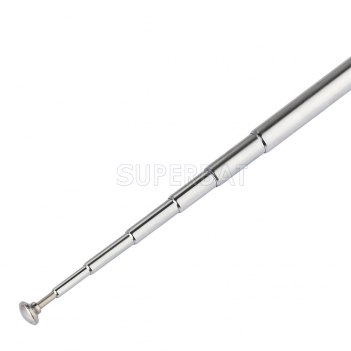 BNC Male 7 Section Telescopic Scanner Antenna for TV FM Radio Scanners Remote Receivers and Other Electronics Products