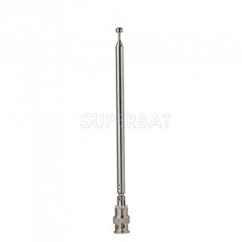 7 Section Telescopic BNC Male Swivel Antenna for Portable Radio Scanner TV FM Radio Scanners Remote Receivers and Other Electronics Products