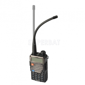 Superbat UHF 400-470Mhz Ham Radio SMA Female Soft Rubber Antenna for Baofeng Puxing Wouxun Handheld HT CB Radio Two Way Radio Walkie Talkie