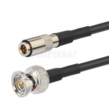 Superbat 3M DIN 1.0/2.3 Male to Male BNC Crimp Solder  75 Ohm Mini RG59 Belden(1855A) 6G-SDI 4K UHD HD Video Camera Coaxial Cable for Video Camera