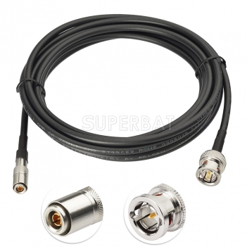 Superbat 3M DIN 1.0/2.3 Male to Male BNC Crimp Solder  75 Ohm Mini RG59 Belden(1855A) 6G-SDI 4K UHD HD Video Camera Coaxial Cable for Video Camera