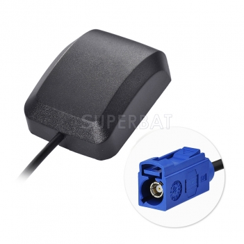 Superbat GPS Antenna FAKRA C 3M Antenna  for VW AUDI BMW Benz GPS Navigation System