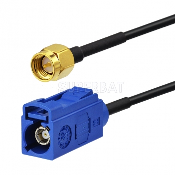 RG174 GPS antenna Extension cable Fakra C jack to SMA male plug pigtail cable for Auto GPS