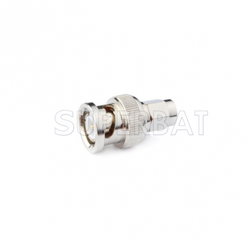 SMA-BNC RF Adapter SMA Plug to BNC Plug straight Nickelplated