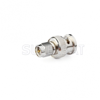 SMA-BNC RF Adapter SMA Plug to BNC Plug straight Nickelplated