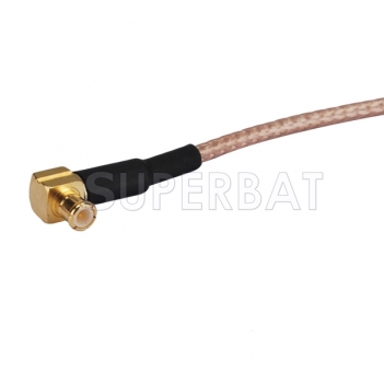 MCX Right angle Male to F-Type Female RF coaxial Cable Assembly Pigtail Adapter Cable for Handheld TV portable TV