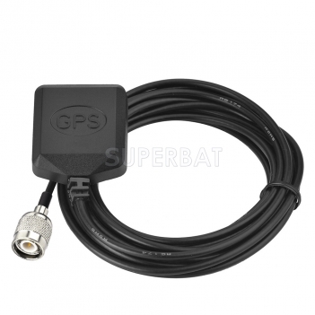 Superbat TNC Plug GPS mini Magnetic base Antenna Aerial Connector Cable for TomTom Garmin Navman Clarion GPS Navigation Receiver