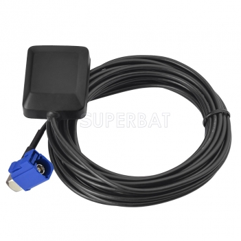 Superbat Fakra C Jack GPS Active Magnetic base Magnetic Base Antenna Aerial for Car GPS Navigation System