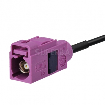 Superbat Fakra H Jack GPS Active Magnetic base Antenna Aerial Connector Cable for Car GPS Navigation System