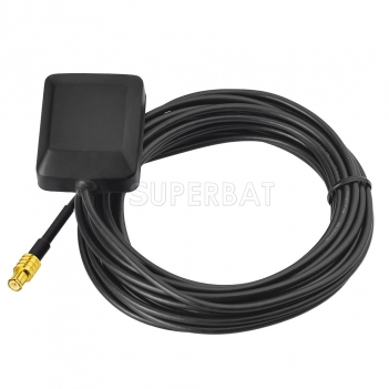 Superbat MCX Plug GPS Active Magnetic base Antenna Aerial Connector Cable for TomTom Garmin Navman Clarion GPS Navigation Receiver