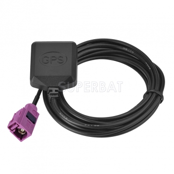 Superbat Fakra H Jack GPS mini Magnetic base Antenna Aerial Connector Cable for GPS Navigation System