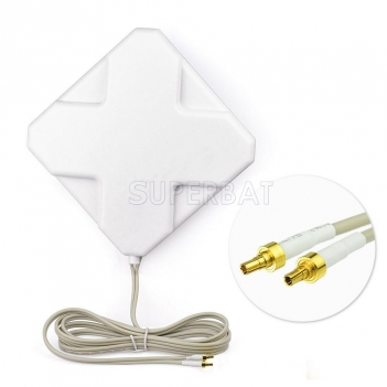 Superbat 4G LTE 35dBi Directional Dual CRC9 Panel Antenna for 4G LTE Wifi Router Mobiles Hotspots