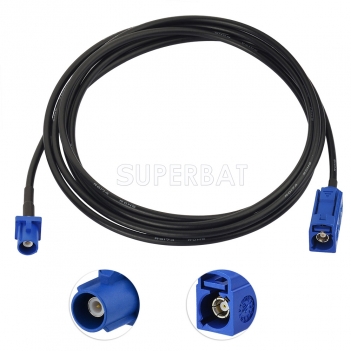 Superbat Fakra C Female to Fakra C Male RG174 6M GPS Extenstion Coax Cable for GPS Antenna