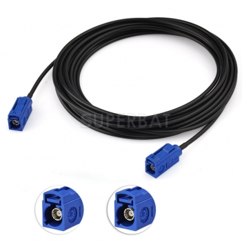 Superbat Fakra C Female to Fakra C Female RG174 5M GPS Extenstion Coax Cable for GPS Antenna