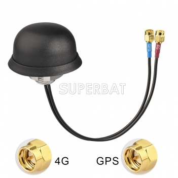 High Gain waterproof 4G LTE Antenna GPS Dual Band Navigation Combined Aerial With SMA Male Connector 20cm for Vehicle tracking Asset tracking