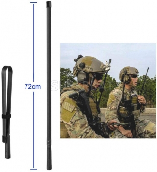 Dual Band VHF UHF 72cm Foldable CS Tactical SMA Female Ham Radio Antenna for Kenwood Baofeng CB Ham Radio Two Way Radio Walkie Talkie