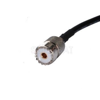 SMA Female to UHF Female SO239 SO-239 RF Coax Connector Jumper RG58 Extension Cable -Ham Radio Antenna Adapter Cable Assembly