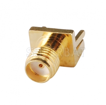 SMA Jack Female PCB Mount Connector Straight for .048 inch End Launch