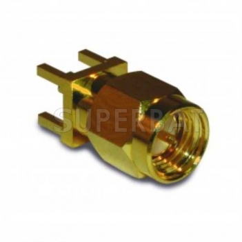 Superbat SMA male Plug PCB Through Hole straight 50 ohm connector