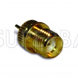 Superbat SMA Press-Fit Female Jack Straight Solder Cup Connector