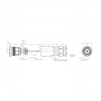 Superbat SMA Standard Straight Plug Male RF Connector for RG174 RG316