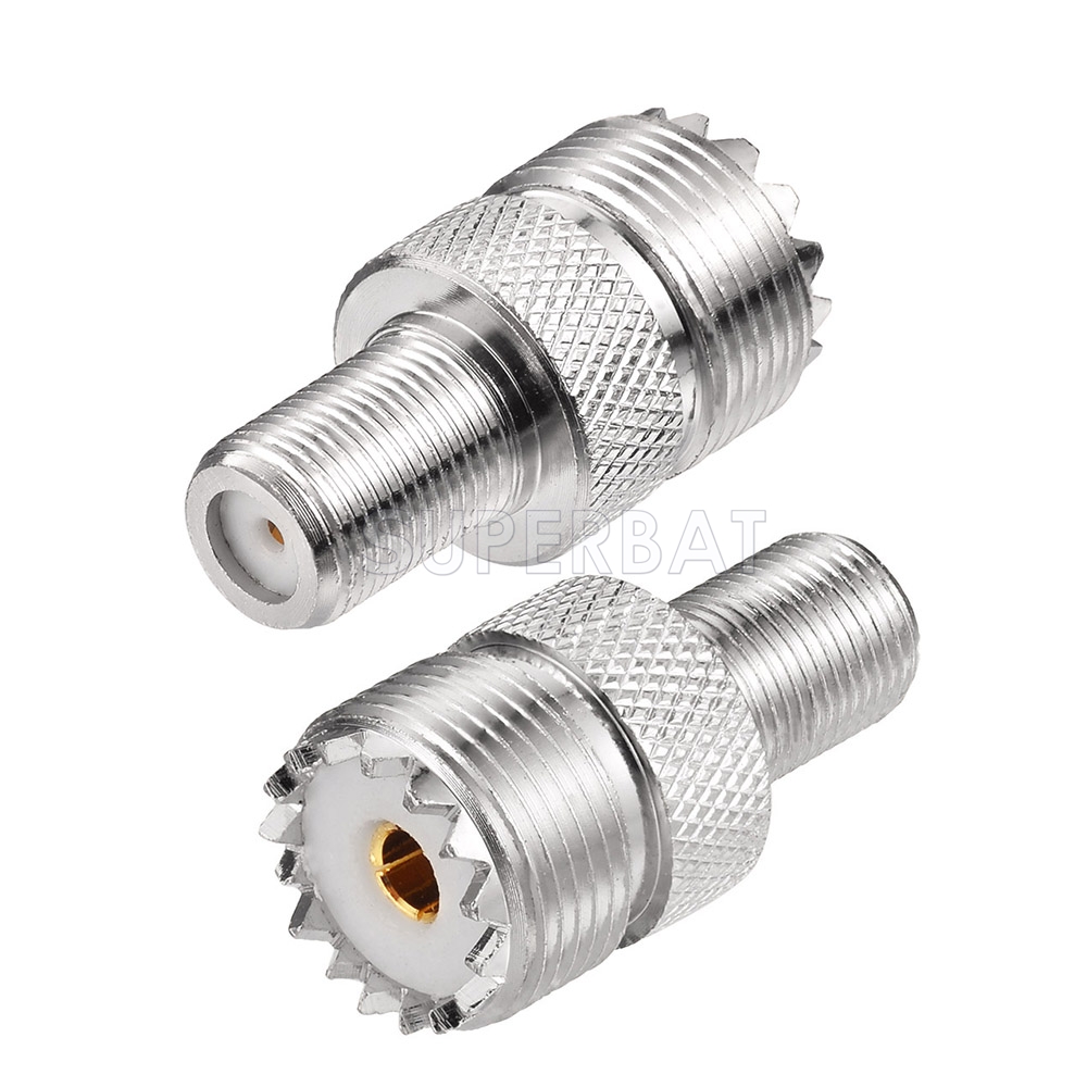 BeElion TM 3-Pack RF S0-239 UHF Double Female F/F Coax Coaxial Cable Adapter Connector Plug SO239 