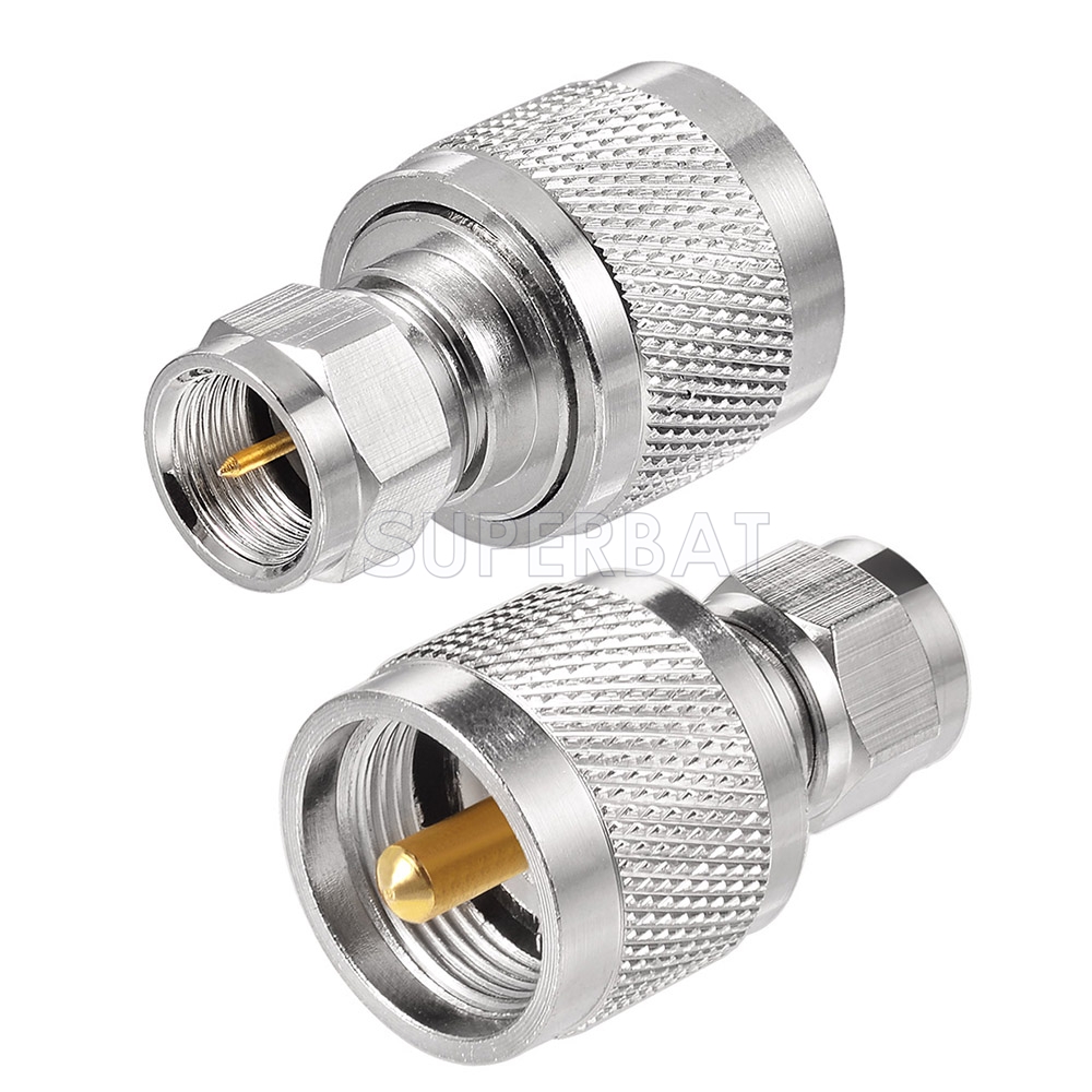 Maxmoral 3 Way RF Coaxial Adapter UHF Female to 2 UHF Female Jack T Type Coax Cable Connector