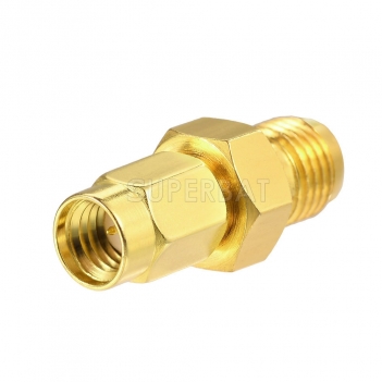 SMA Female Jack to SSMA Male Plug Adapter Gold Plated Brass 50ohm