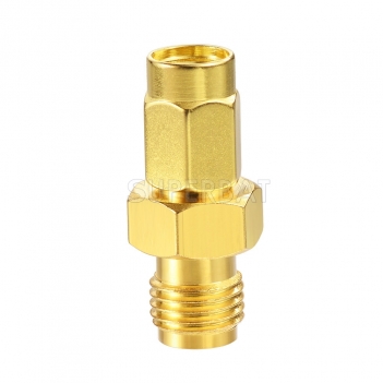 SMA Female Jack to SSMA Male Plug Adapter Gold Plated Brass 50ohm