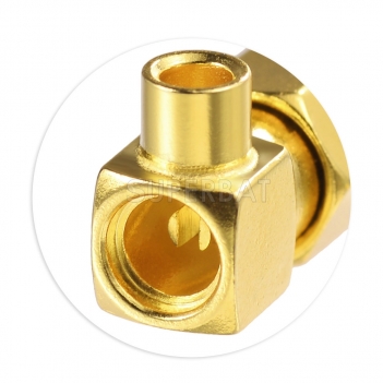 SSMA Plug Male Right Angle RF Connector for 0.086