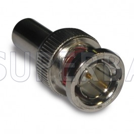 75 Ohm Superbat BNC Male Plug Straight Crimp Connector RG-59 Coaxial Cable