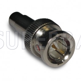 Superbat BNC Male Plug Straight Crimp Connector 75 Ohm for RG-59 Coaxial Cable